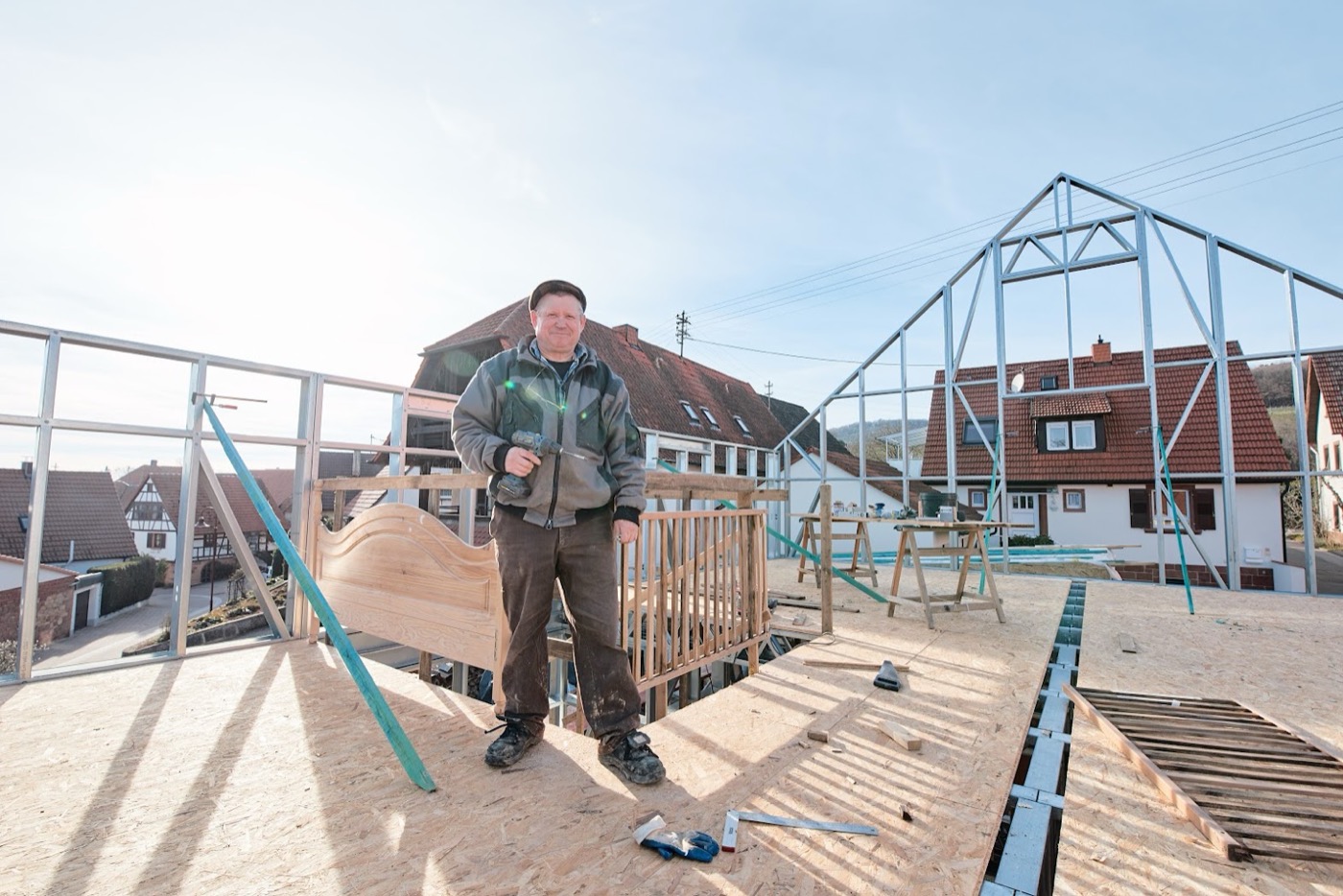 Familienunternehmen SWD Haus auf der Baustelle